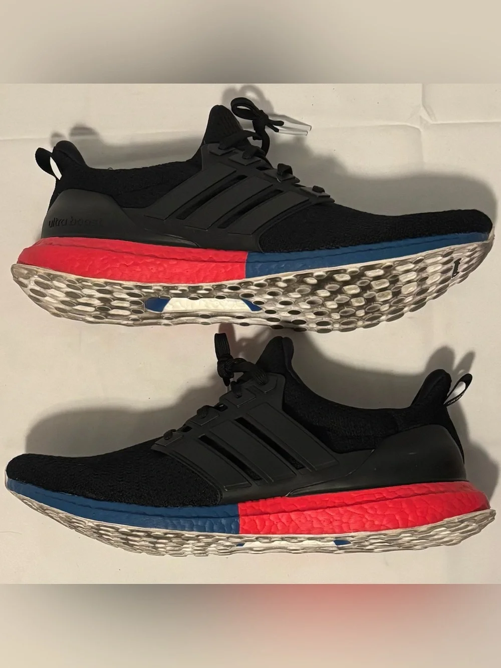 Adidas Men’s Ultraboost DNA Blue Red Black Running Shoes Sneaker FX7236 Size 14